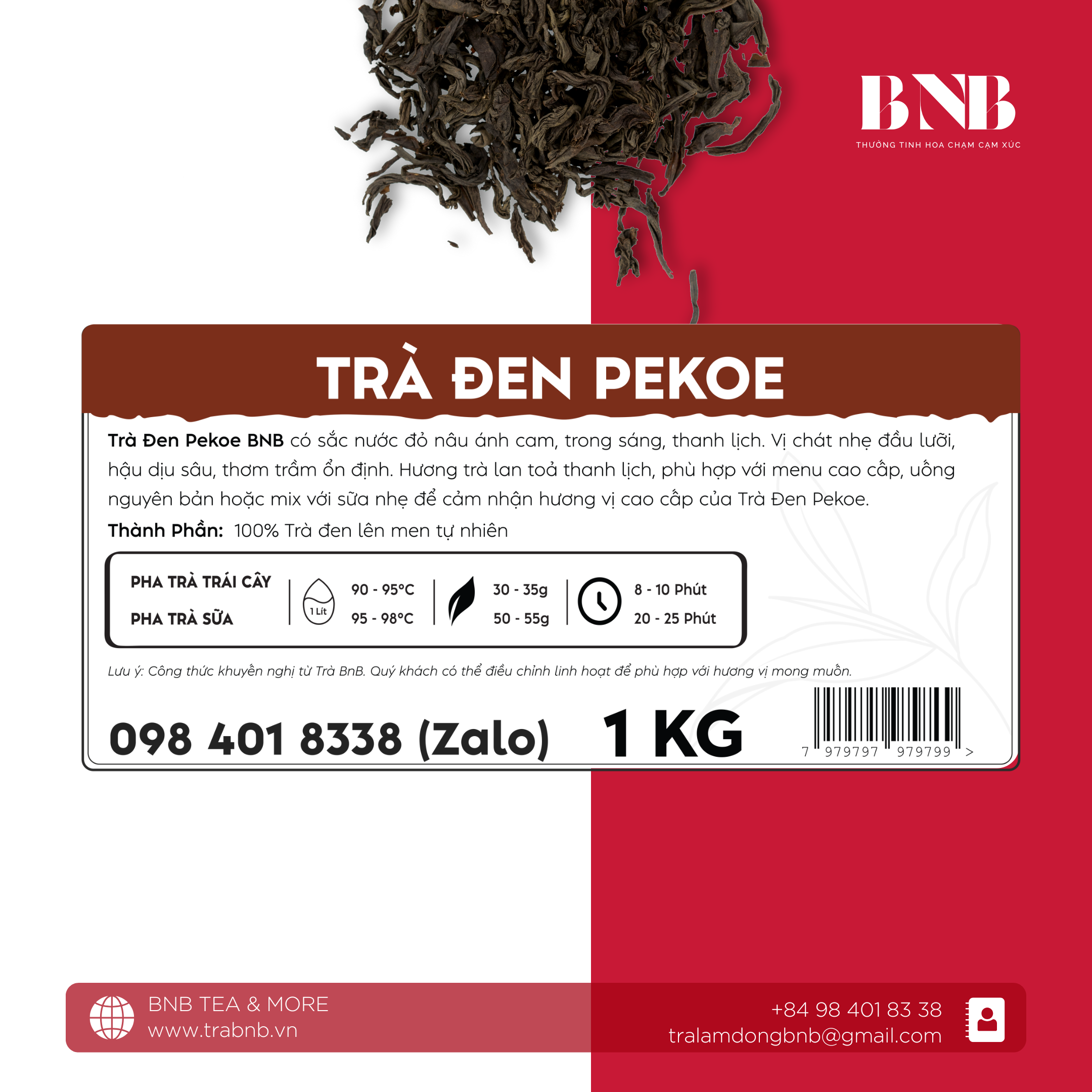 Trà Đen PEKOE BNB  - 1 KG